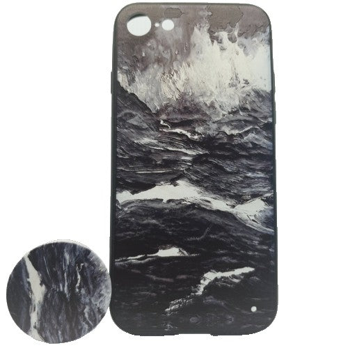 Husa Apple iPhone 6 Plus/6S Plus Multicolor Model Valuri + Suport inclus - vivimall.ro