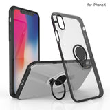 Husa Apple iPhone 7 Armor Ring cu inel magnetic Transparent - vivimall.ro