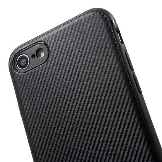 Husa Apple iPhone 7 IPAKY Carbon Fiber Negru - vivimall.ro