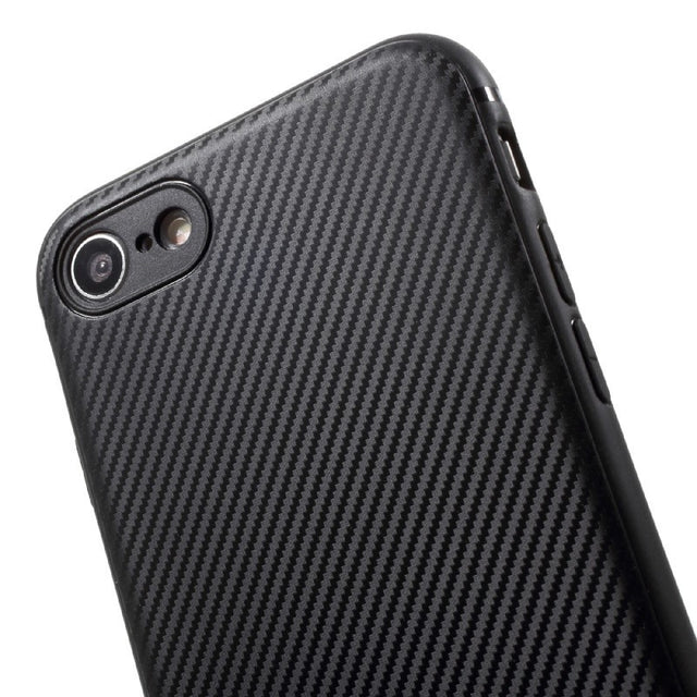 Husa Apple iPhone 7 IPAKY Carbon Fiber Negru - vivimall.ro
