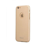 Husa Apple iPhone 7 IPAKY Full Cover 360 Auriu + Folie Cadou - vivimall.ro