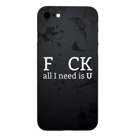 Husa Apple iPhone 7 Multicolor Mesaj Fcuk - vivimall.ro