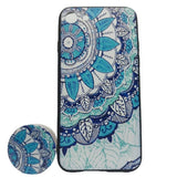 Husa Apple iPhone 7 Plus/8 Plus Multicolor Model Frunza + Popsocket inclus - vivimall.ro