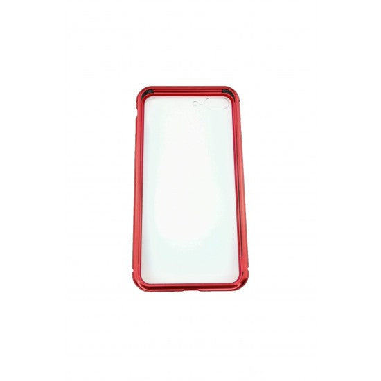 Husa Apple iPhone 7 Plus Magnetic 360, Rosu - vivimall.ro