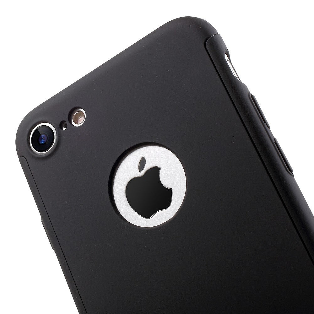 Husa Apple iPhone 8 Full Cover 360 Auriu + Folie Cadou - vivimall.ro