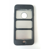 Husa Apple iPhone 8 Full Silicone 360 Negru + Folie de protectie - vivimall.ro