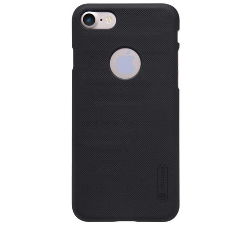 Husa Apple iPhone 8 Nillkin Frosted Shield Negru + Folie de protectie - vivimall.ro