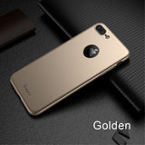 Husa Apple iPhone 8 Plus IPAKY Full Cover 360 Auriu + Folie Cadou - vivimall.ro