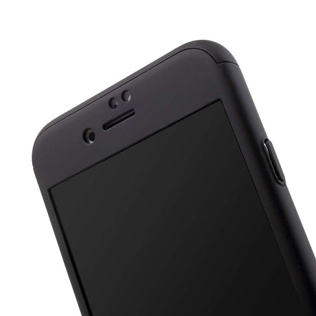 Husa de Protectie, Flippy, pentru Apple iPhone SE 2020, Acoperire Totala 360°, din PC, cu Folie Protectie, Negru - vivimall.ro