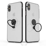 Husa Apple iPhone X Armor Ring cu inel magnetic Transparent - vivimall.ro
