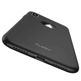 Set Husa si Folie de Protectie, Flippy, Compatibila cu Apple iPhone X, Full Cover 360°, Plastic + Sticla, Negru - vivimall.ro
