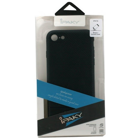 Husa Apple iPhone X IPAKY Carbon Fiber Negru - vivimall.ro