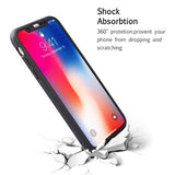 Husa Apple iPhone X IPAKY Full Cover 360 Negru + Folie Cadou - vivimall.ro