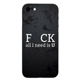 Husa Apple iPhone X Multicolor Mesaj Fcuk - vivimall.ro