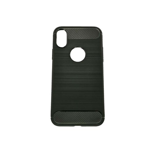 Husa Apple iPhone X Tpu, carbon, Negru - vivimall.ro