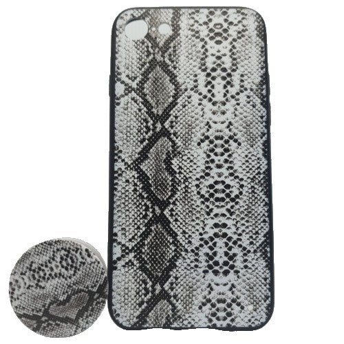 Husa Apple iPhone X/XS Multicolor Model Sarpe + Popsocket inclus - vivimall.ro