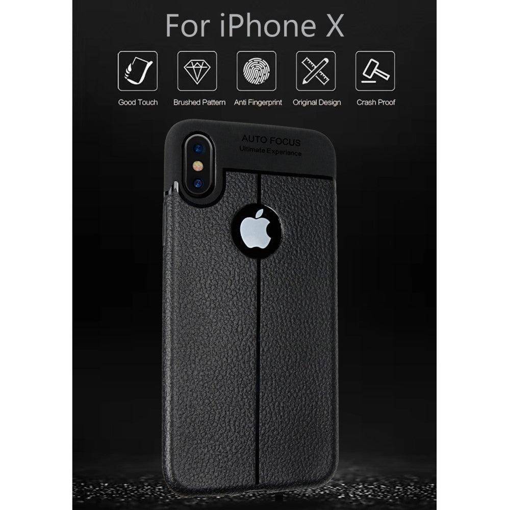 Husa Apple iPhone X Zore TPU moale Negru - vivimall.ro