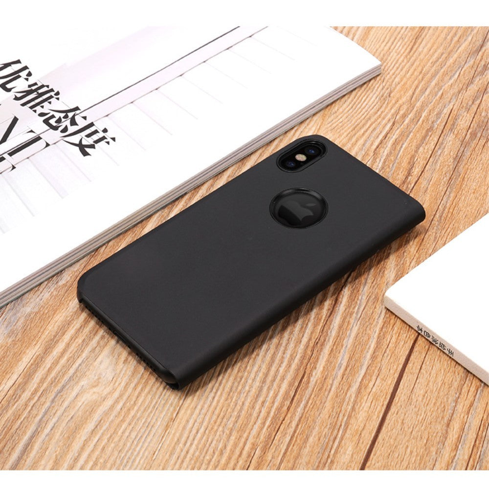 Husa Apple iPhone XS Max Flip Cover Oglinda Negru - vivimall.ro