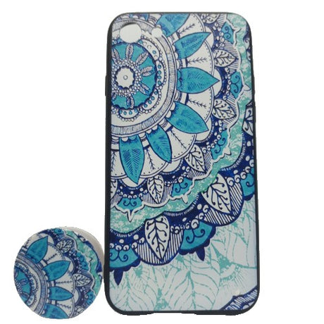 Husa Apple iPhone XS Max Multicolor Model Frunza Popsocket inclus - vivimall.ro