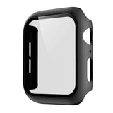 Husa Apple Watch Seria 4/5 44 mm, full cover 360 cu folie sticla inclusa, negru - vivimall.ro