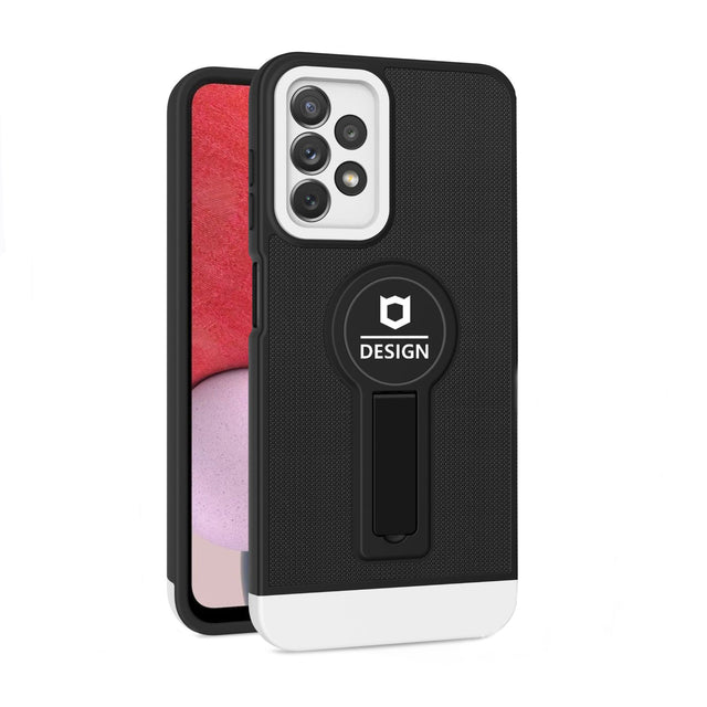 Husa Armor Design cu Stand pentru iPhone 11, Negru/Alb, Suport Auto Magnetic, Wireless Charge, Protectie Antisoc, Flippy - vivimall.ro