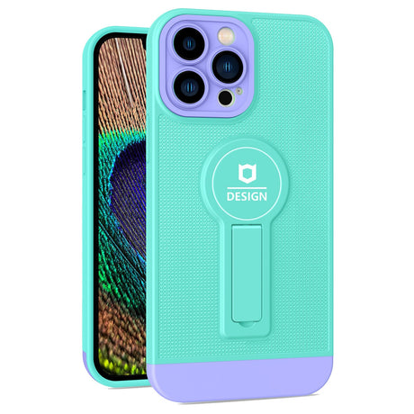 Husa Armor Design cu Stand pentru Samsung Galaxy A02s/ A03s, Blue/Mov, Suport Auto Magnetic, Wireless Charge, Protectie Antisoc, Flippy - vivimall.ro