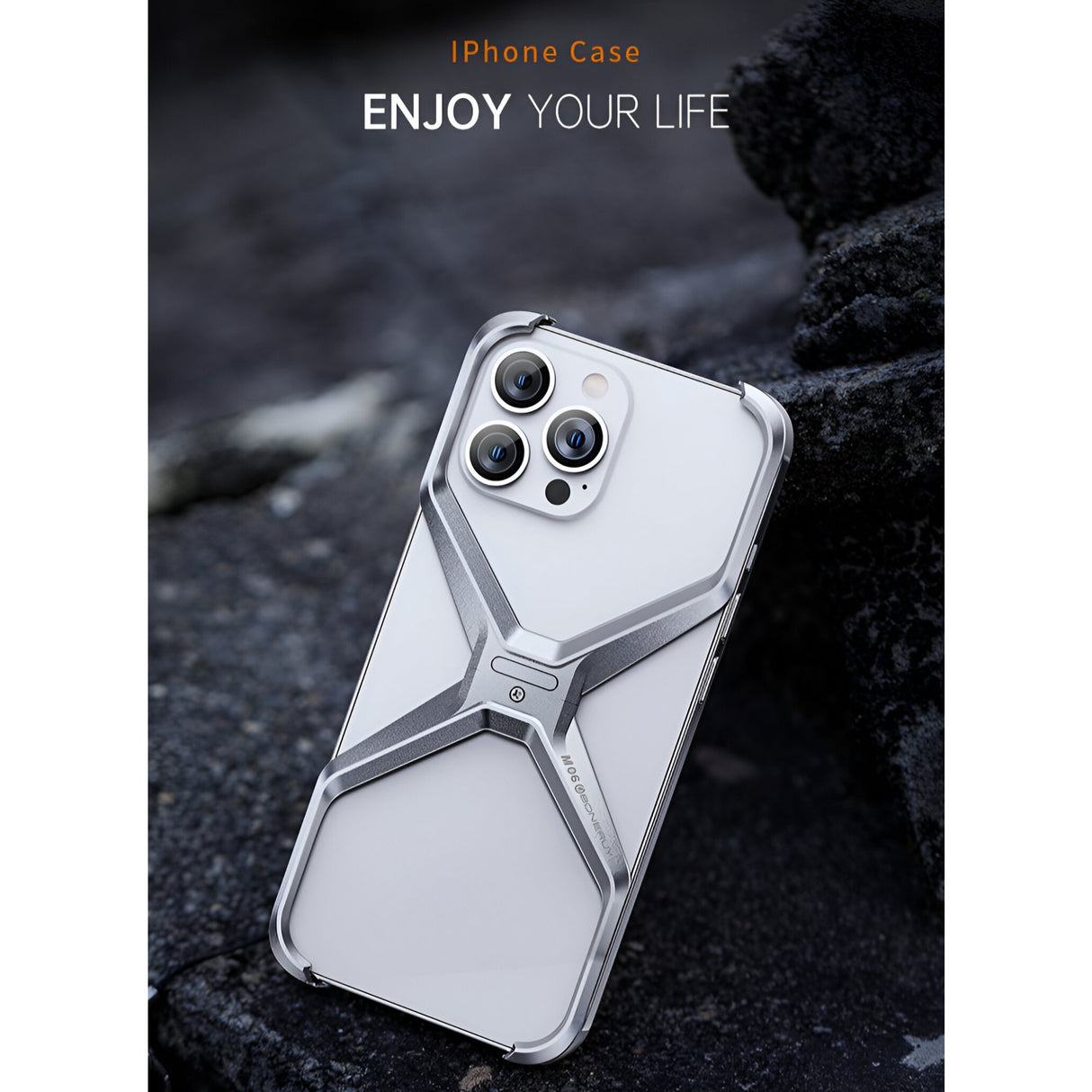 Carcasă Armor X iPhone 15 margini proeminente protecție ecran și cameră, unghi superior