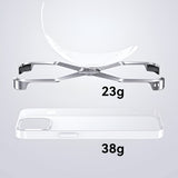 Detaliu margini duble antisoc husă Armor X compatibilă iPhone 15 Pro, aliaj aluminiu