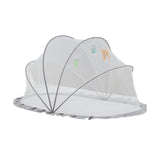 Plasă anti-țânțari pliabilă Vivimall pentru bebeluși 0-1 an, 60x55x5 cm, culoare gri, vedere frontală