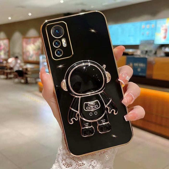Husa de Protectie 2 in 1, Vivimall, Husa de Protectie pentru Honor 70, Model Astronaut, Husa cu Suport, din TPU, Negru - vivimall.ro