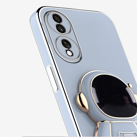 Detaliu suport tip astronaut integrat al huselor Huawei P50 Pro 2în1 albastru, protecție camere