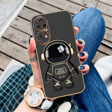 Husă Huawei P50 Pro neagră cu protecție camere și margini ridicate, perspectivă laterală