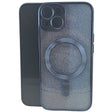 Husa de Protectie 2 in 1, Vivimall, pentru Apple iPhone 14, Compatibila MagSafe, Magnetica, cu Protectie Lentila, din TPU, Albastru Marin - vivimall.ro
