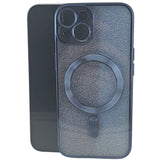 Husa de Protectie 2 in 1, Vivimall, pentru Apple iPhone 14 Plus, Compatibila MagSafe, Magnetica, cu Protectie Lentila, din TPU, Albastru Marin - vivimall.ro