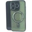 Husa de Protectie 2 in 1, Vivimall, pentru Apple iPhone 14 Pro, Compatibila MagSafe, Magnetica, cu Protectie Lentila, din TPU, Verde - vivimall.ro