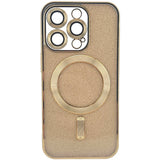 Husa de Protectie 2 in 1, Vivimall, pentru Apple iPhone 14 Pro Max, Compatibila MagSafe, Magnetica, cu Protectie Lentila, din TPU, Auriu - vivimall.ro