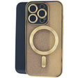 Husa de Protectie 2 in 1, Vivimall, pentru Apple iPhone 14 Pro Max, Compatibila MagSafe, Magnetica, cu Protectie Lentila, din TPU, Auriu - vivimall.ro