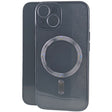 Husă iPhone 15 neagră 2 în 1, compatibilă MagSafe, material TPU, vedere frontală