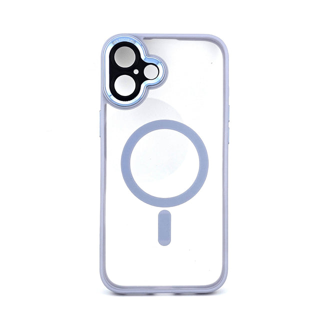 Husa de Protectie Compatibil cu iPhone 16 Plus, Vivimall, Incarcare Wireless, Tehnologie Magsafe, Carcasa din TPU/ PC, Protectie Camera, Antisoc, Antizgariere, Mov (lila) - Transparent - vivimall.ro