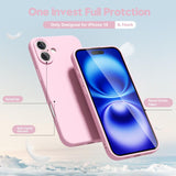 Husa de Protectie Matte TPU, Vivimall, pentru Apple iPhone 16 Plus, Protectie Camera, Antisoc, Antizgariere, Antialunecare, Acoperire Completa, Roz - vivimall.ro