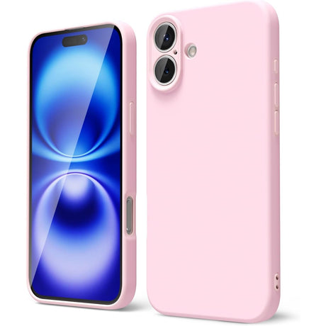 Husa de Protectie Matte TPU, Vivimall, pentru Apple iPhone 16 Plus, Protectie Camera, Antisoc, Antizgariere, Antialunecare, Acoperire Completa, Roz - vivimall.ro