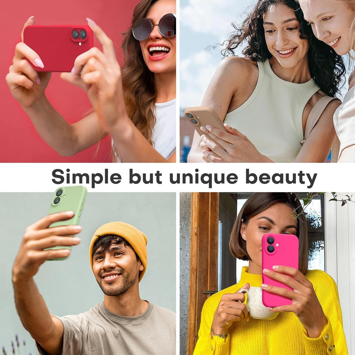 Husă protecție iPhone 16 Plus Verde TPU mat, detaliu decupaje precise butoane și conector