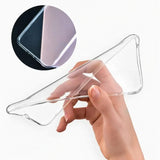 Husă protecție Motorola Moto G04 din TPU transparent, detaliu colțuri antisoc întărite