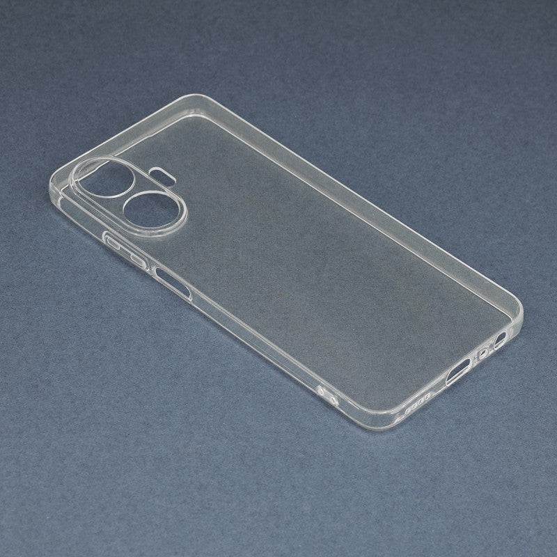 Husă Realme C55 4G din TPU flexibil transparent, detaliu colțuri ranforsate antisoc