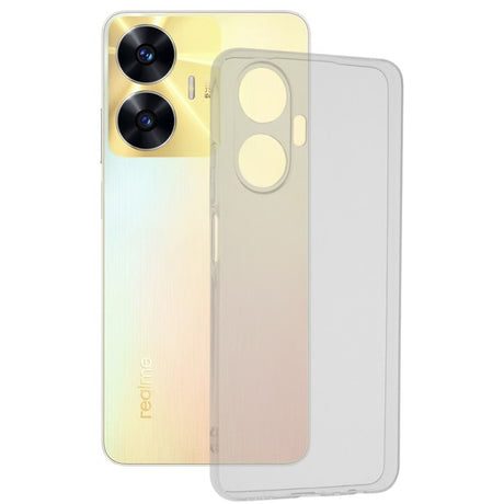 Husă TPU transparent pentru Realme C55 4G, vedere frontală, protecție antisoc și cameră
