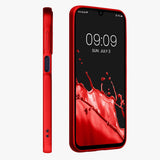 Husă protecție Samsung Galaxy A15 TPU roșu, colțuri antisoc întărite, vedere spate