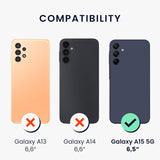 Set complet husă Matte TPU roșie Samsung Galaxy A15, conținut pachet, vedere generală