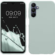 Husă Matte TPU verde pentru Samsung Galaxy A15, vedere frontală, protecție completă spate