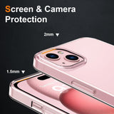 Husa de Protectie din Silicon, pentru Apple iPhone 15, PC, Antisoc, Rezistenta la Impact, Transparenta - vivimall.ro
