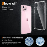 Husa de Protectie din Silicon, pentru Apple iPhone 15, PC, Antisoc, Rezistenta la Impact, Transparenta - vivimall.ro